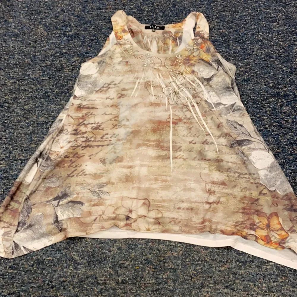 B.L.E.U Bedazzled Tank Top sz. L